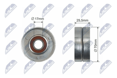 Spannrolle Keilrippenriemen für HONDA OPEL CIVIC VII Hatchback ASTRA H Caravan