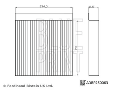 Filter Innenraumluft für MG ZS SUV