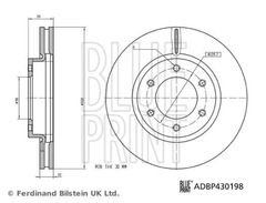 2x Bremsscheibe Vorderachse für FORD RANGER