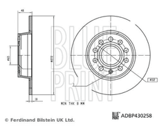 2x Bremsscheibe Hinterachse für MG HS 3 ZS SUV