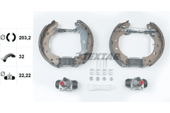 Bremsbackensatz Hinterachse für SMART CABRIO CITY-COUPE CROSSBLADE FORTWO Coupe