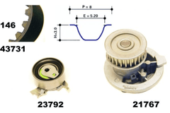 Wasserpumpe + Zahnriemensatz für OPEL ASTRA F Stufenheck CC Caravan Cabriolet