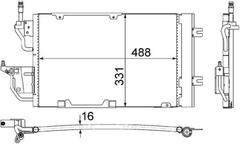 Kondensator Klimaanlage für OPEL ASTRA H Caravan GTC TwinTop Stufenheck FAMILY