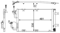 Kondensator Klimaanlage für OPEL ASTRA H Caravan GTC TwinTop Stufenheck FAMILY