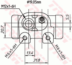 2x Radbremszylinder Hinterachse für CITROËN C3 I C2 ENTERPRISE Pluriel