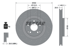 2x Bremsscheibe Vorderachse für MERCEDES-BENZ C-KLASSE T-Model CLK Cabriolet SLK