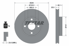 2x Bremsscheibe Vorderachse für TOYOTA COROLLA Stufenheck Kombi Verso PRIUS