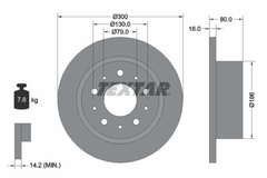 2x Bremsscheibe Hinterachse für CITROËN FIAT OPEL PEUGEOT JUMPER II Kasten