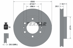 2x Bremsscheibe Vorderachse für KIA CARNIVAL / GRAND III