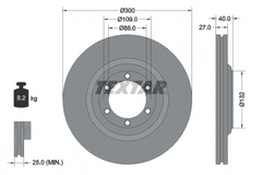 2x Bremsscheibe Vorderachse für ISUZU D-MAX II Pritsche/Fahrgestell