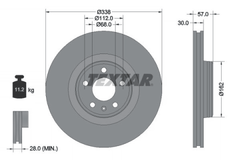 2x Bremsscheibe Vorderachse für AUDI A4 Allroad B9 Avant A5 Sportback Cabriolet