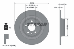 2x Bremsscheibe Hinterachse für VOLVO S60 III S90 II V60 Cross Country V90