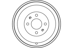 2x Bremstrommel Hinterachse für ALFA ROMEO FIAT LANCIA 145 146 DOBLO