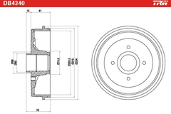2x Bremstrommel Hinterachse für NISSAN MICRA III C+C NOTE