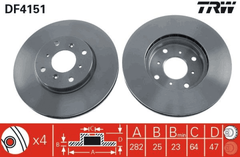 2x Bremsscheibe Vorderachse für HONDA ACCORD VI Hatchback