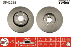 2x Bremsscheibe Vorderachse für RENAULT LAGUNA II Grandtour