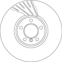 Bremsscheibe Vorderachse rechts für BMW 5 Gran Turismo Touring 6 Cabriolet