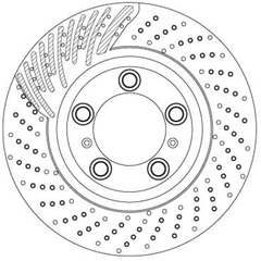Bremsscheibe Vorderachse links für PORSCHE 911 Cabriolet Targa BOXSTER Spyder
