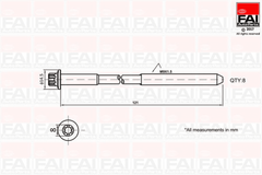 Zylinderkopfschraubensatz für CITROËN DAIHATSU PEUGEOT SUBARU TOYOTA C1 II
