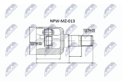 Gelenksatz Antriebswelle Vorderachse links für MAZDA 626 V Hatchback Station