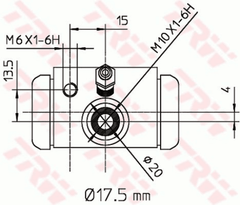 Radbremszylinder Hinterachse für LADA RENAULT DACIA XRAY CLIO I II IV Grandtour