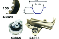 Zahnriemensatz für AUDI SEAT SKODA VW A4 B5 Avant B6 Cabriolet B7 A6 C5