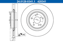 2x Bremsscheibe Vorderachse für HONDA CR-V V
