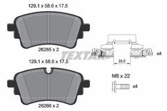 Bremsbelagsatz Scheibenbremse Hinterachse für AUDI VW A4 Allroad B9 Avant A5