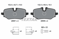 Bremsbelagsatz Scheibenbremse Hinterachse für BMW MINI 1 2 Active Tourer X1 X2