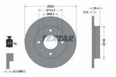 2x Bremsscheibe Hinterachse für MITSUBISHI SMART COLT VI CZC Cabriolet FORFOUR