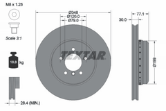 2x Bremsscheibe Vorderachse für BMW 5 Touring 6 Cabriolet