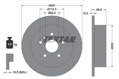 2x Bremsscheibe Hinterachse für TOYOTA AVENSIS VERSO PREVIA II SIENNA