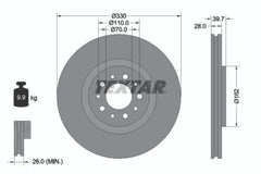 2x Bremsscheibe Vorderachse für JEEP ALFA ROMEO CHEROKEE BRERA SPIDER