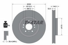2x Bremsscheibe Vorderachse für MERCEDES-BENZ M-KLASSE R-KLASSE
