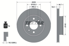 2x Bremsscheibe Vorderachse für HYUNDAI KIA i10 III II I Stufenheck