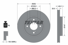 2x Bremsscheibe Vorderachse für SUZUKI BALENO SWIFT V