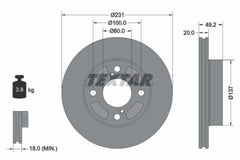 2x Bremsscheibe Vorderachse für SUZUKI CELERIO