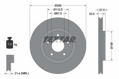 2x Bremsscheibe Vorderachse für SSANGYONG KG MOBILITY TIVOLI GRAND XLV SUV VAN