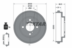 2x Bremstrommel Hinterachse für SUBARU SUZUKI JUSTY III IGNIS II