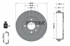 Bremstrommel Hinterachse für NISSAN MICRA V