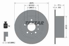 2x Bremsscheibe Hinterachse für OPEL CALIBRA A VECTRA