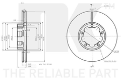 2x Bremsscheibe Vorderachse für NISSAN CABSTAR E