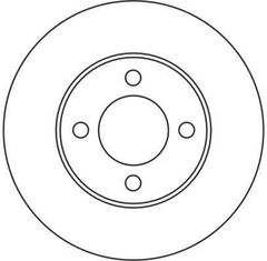 2x Bremsscheibe Vorderachse für AUDI 80 B3 Stufenheck 100 C3 C2 Avant 90