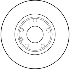 2x Bremsscheibe Vorderachse für VW TRANSPORTER T4 Kasten Bus