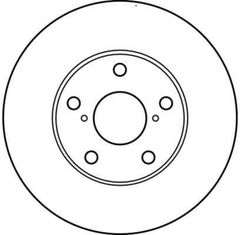 2x Bremsscheibe Vorderachse für TOYOTA RAV 4 II