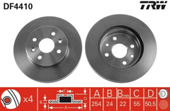 2x Bremsscheibe Vorderachse für KIA RIO I Stufenheck Schrägheck