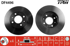 2x Bremsscheibe Vorderachse für HYUNDAI ACCENT Stufenheck II