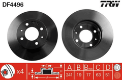 2x Bremsscheibe Vorderachse für HYUNDAI ACCENT Stufenheck II