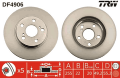 2x Bremsscheibe Vorderachse für TOYOTA PRIUS Liftback