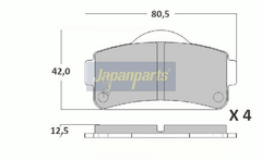 Bremsbelagsatz Scheibenbremse Vorderachse für LIGIER MICROCAR JS50 F8 DUE M.GO